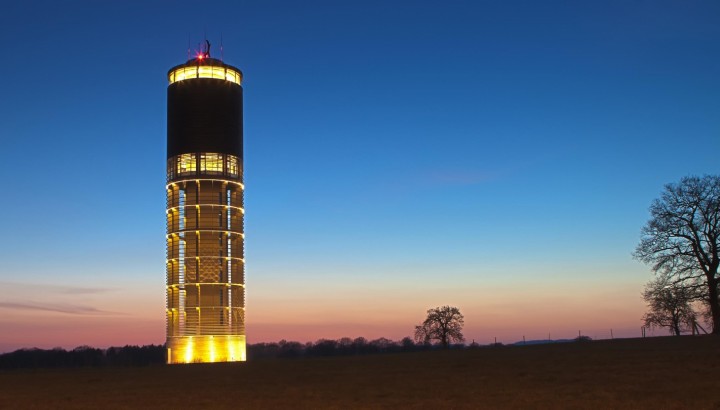 Sonnenuntergang im Aquatower - IMG 1